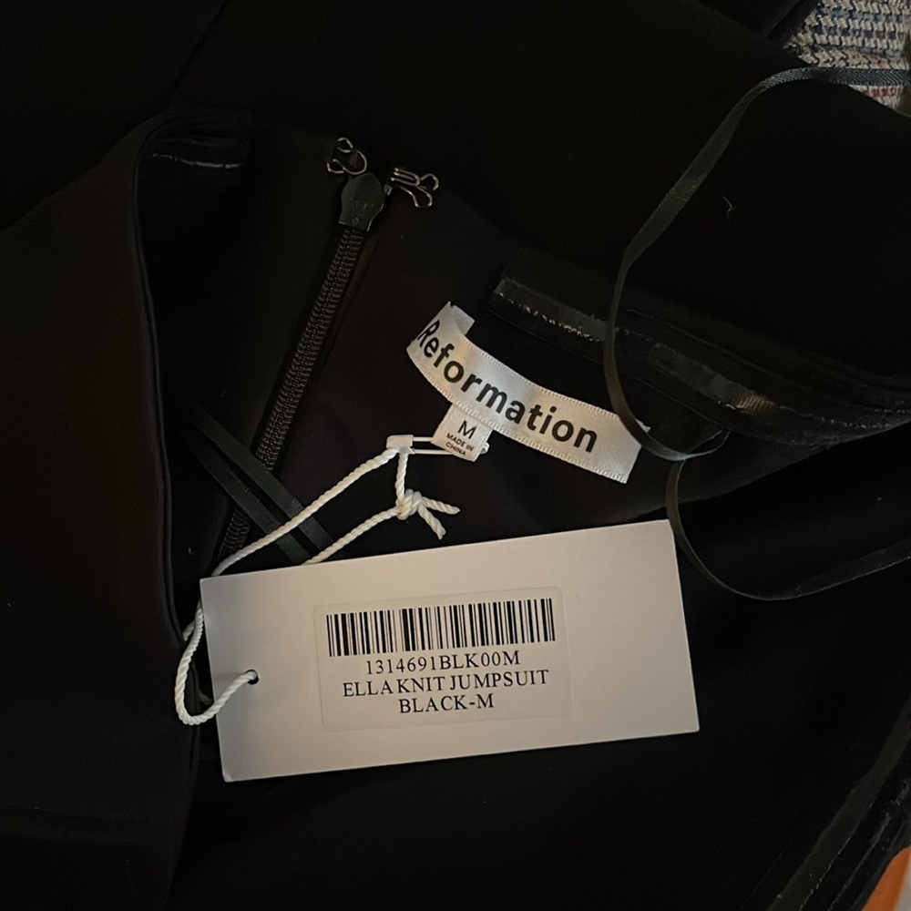 Reformation Ella Knit Black Jumpsuit - Picture 12 of 12
